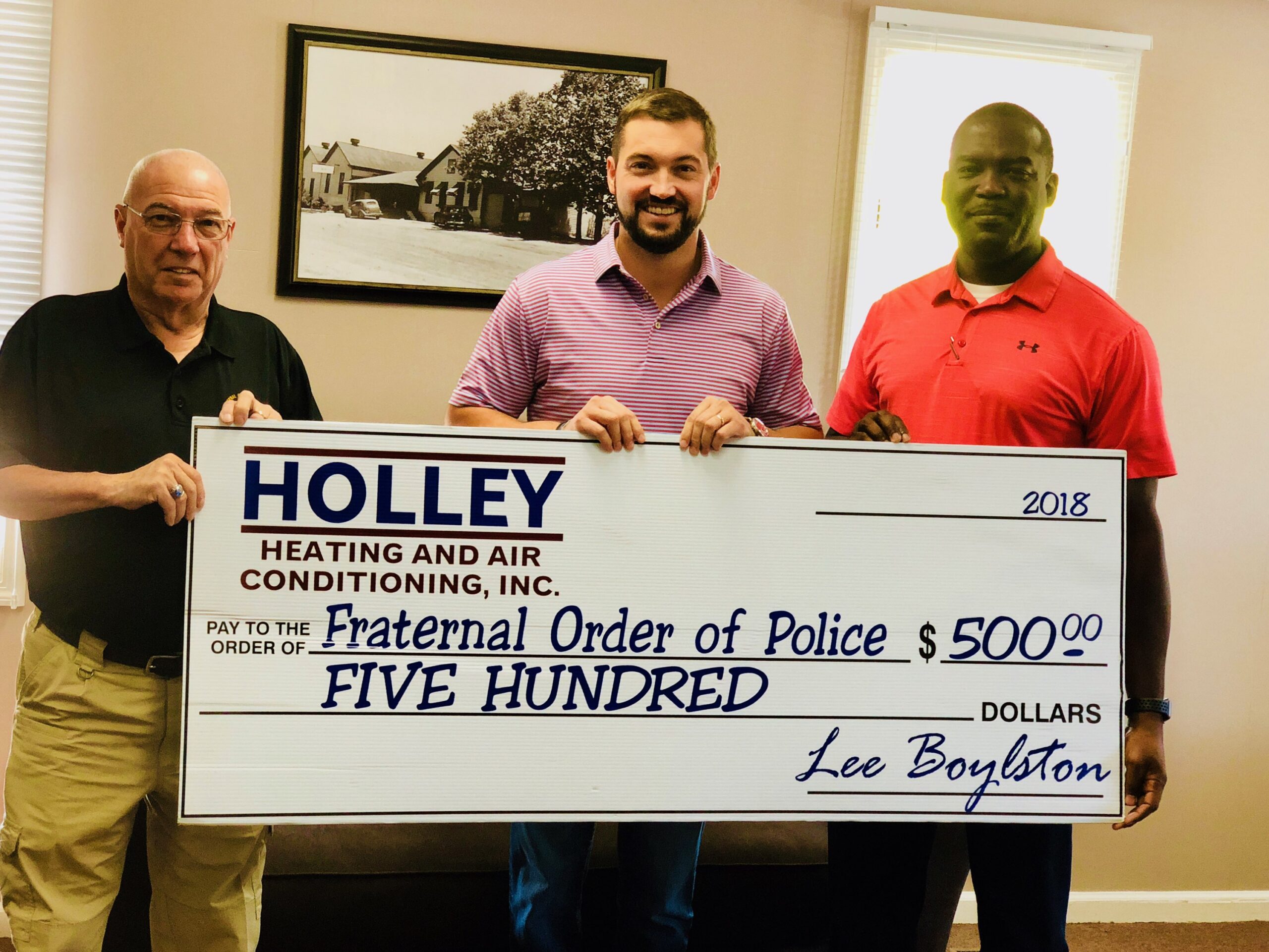 Fop- CSRA Lodge 6 Receives The Holley Community Fund Donations For September